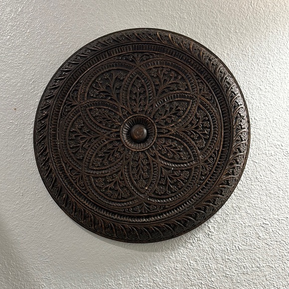 Vintage Other - Boho Wooden Circular Wall Art